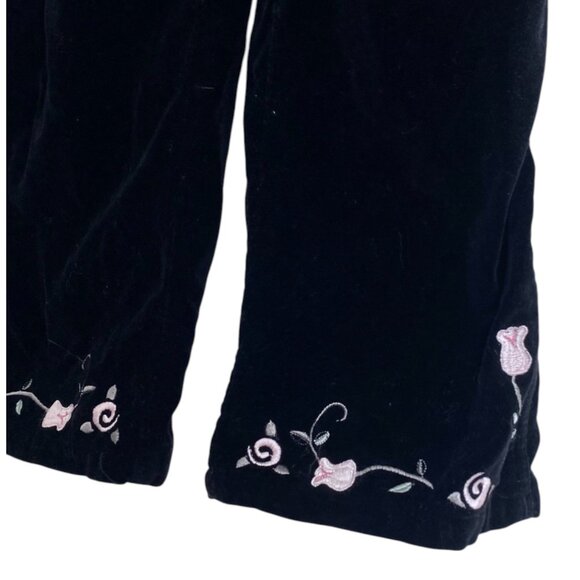 Vintage Disney Winnie the Pooh Black Corduroy Overalls Girls 5 Embroidered - Picture 10 of 11